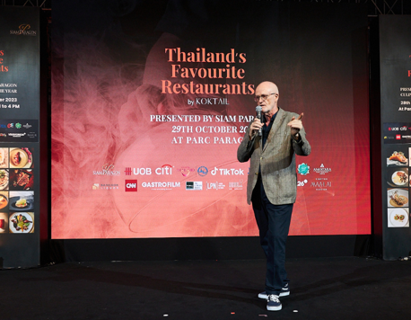 Thailand’s Favourite Restaurants 2023-2024 Chefs and Restaurants Awards Presented October 29th at Parc Paragon