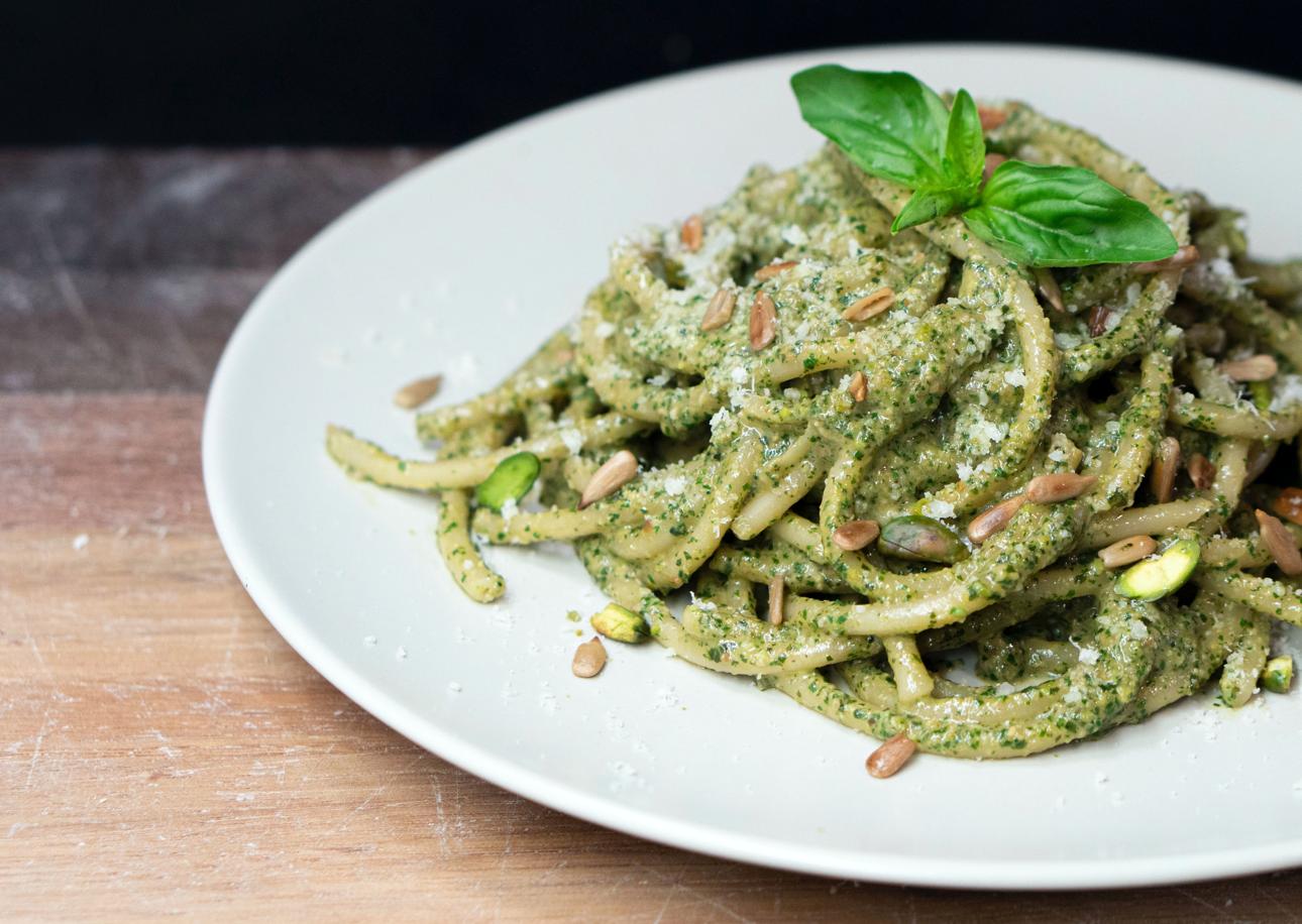 The Best Pesto Pasta In Town