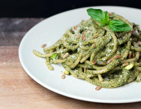 The Best Pesto Pasta In Town