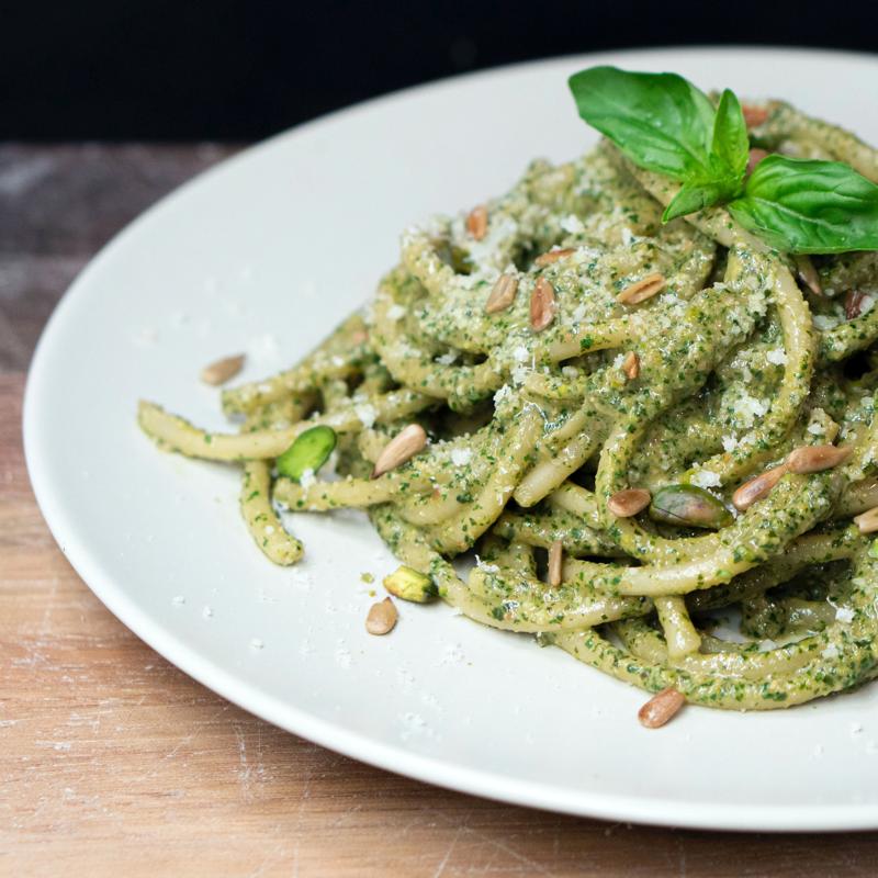 The Best Pesto Pasta In Town