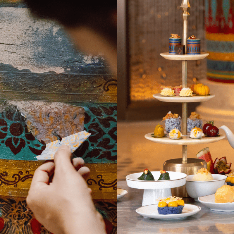 A True Cultural Experience: Enjoying Afternoon Tea While Witnessing the Restoration of Murals at Dusit Thani Bangkok